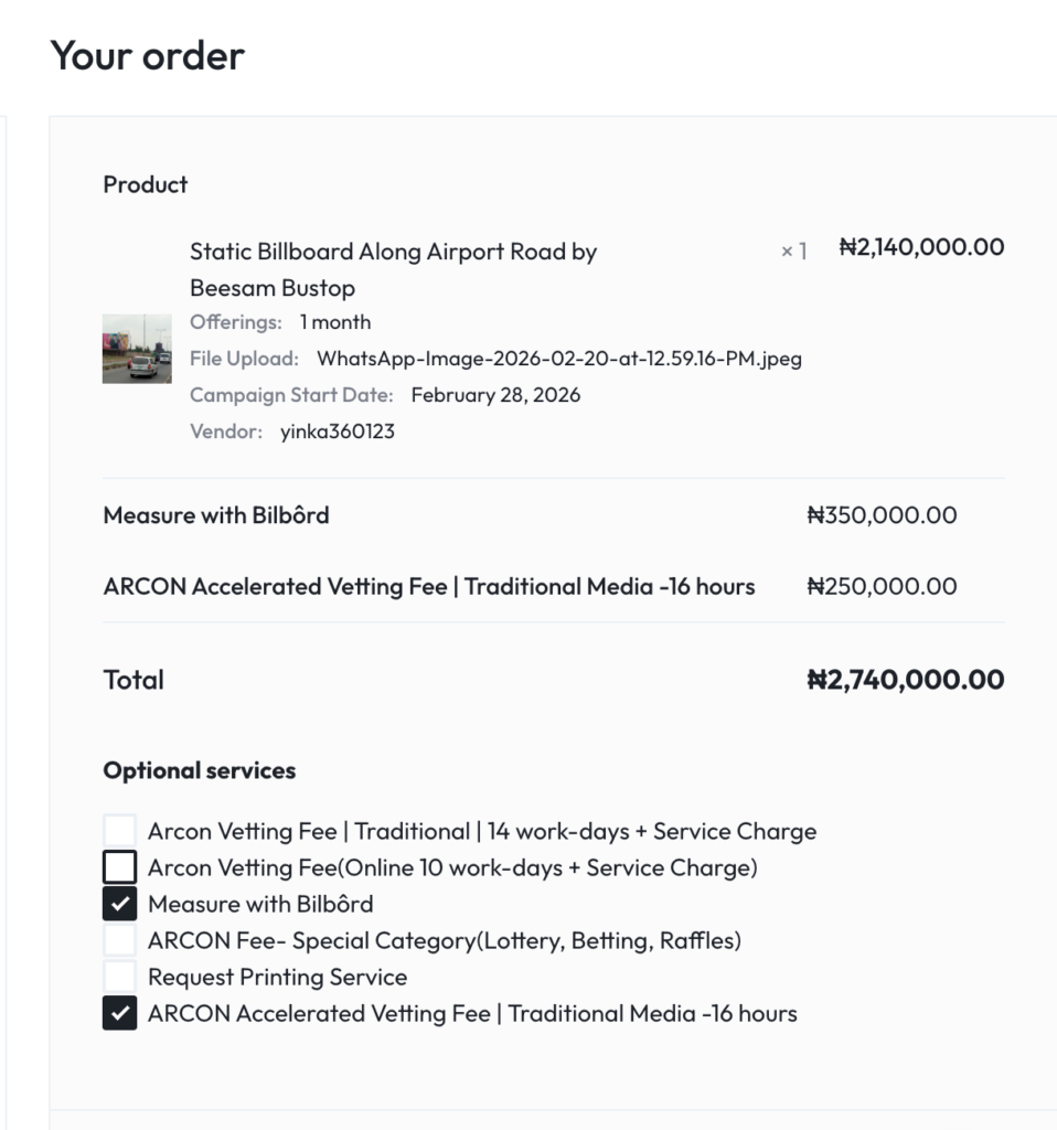 anya arcon vetting fee